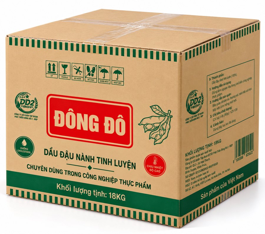 Dầu Đậu Nành Tinh Luyện Đông Đô (Công Nghiệp)