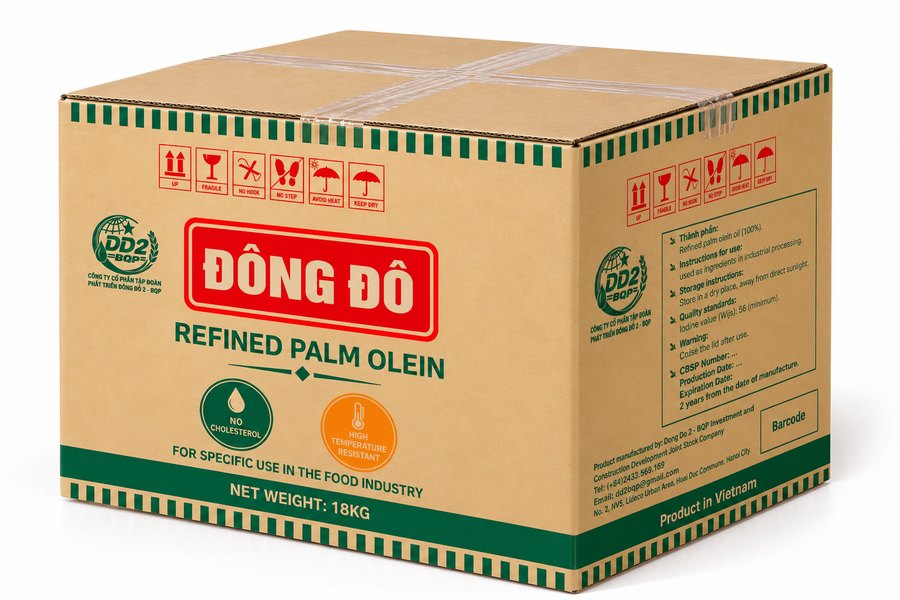 Dầu Olein Tinh Luyện Đông Đô (Công Nghiệp)