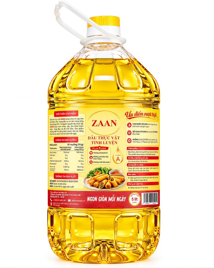 Dầu Thực Vật Tinh Luyện ZAAN